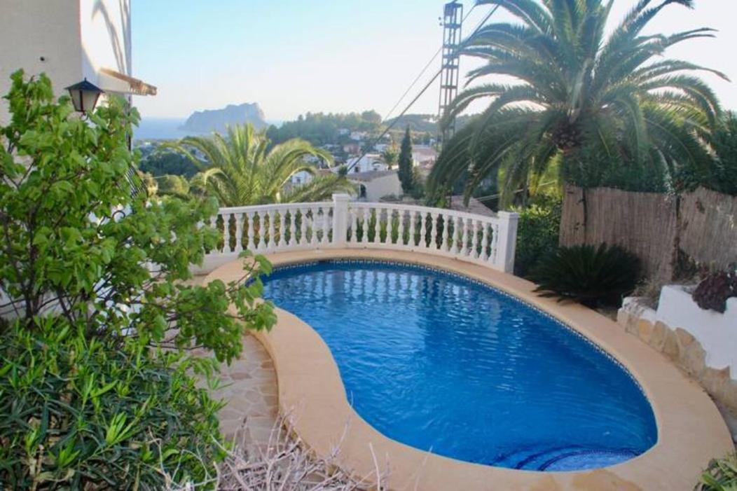 Charming Villa In Montemar With Private, Heated Pool And Sea Views Benissa Bagian luar foto